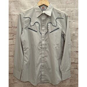 Saturdays In California Shirt Mens Medium Vintage Pearl Snap Western Hipster